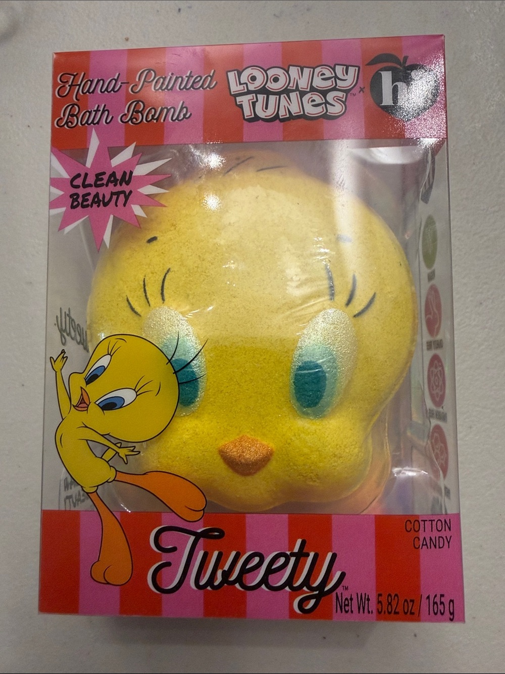 Warner Bros. Tweety Plush Figure - Yellow with Black Script